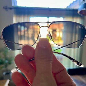 Maui Jim Wiki Wiki Polarized Aviator Sunglasses - Silver/Neutral Grey Lens